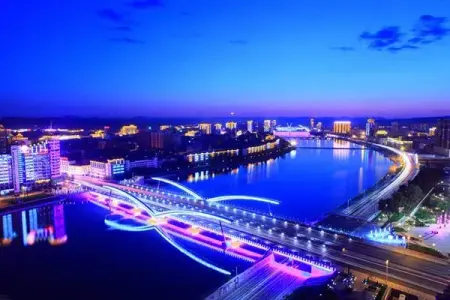 延吉市城市亮化达到国内一流水平 夜色美不胜收